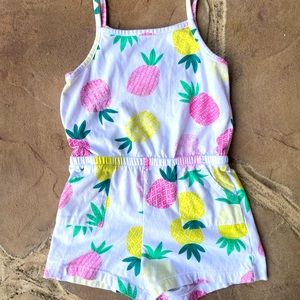Wonder Nation, Pineapple Design, Romper, Size 5T